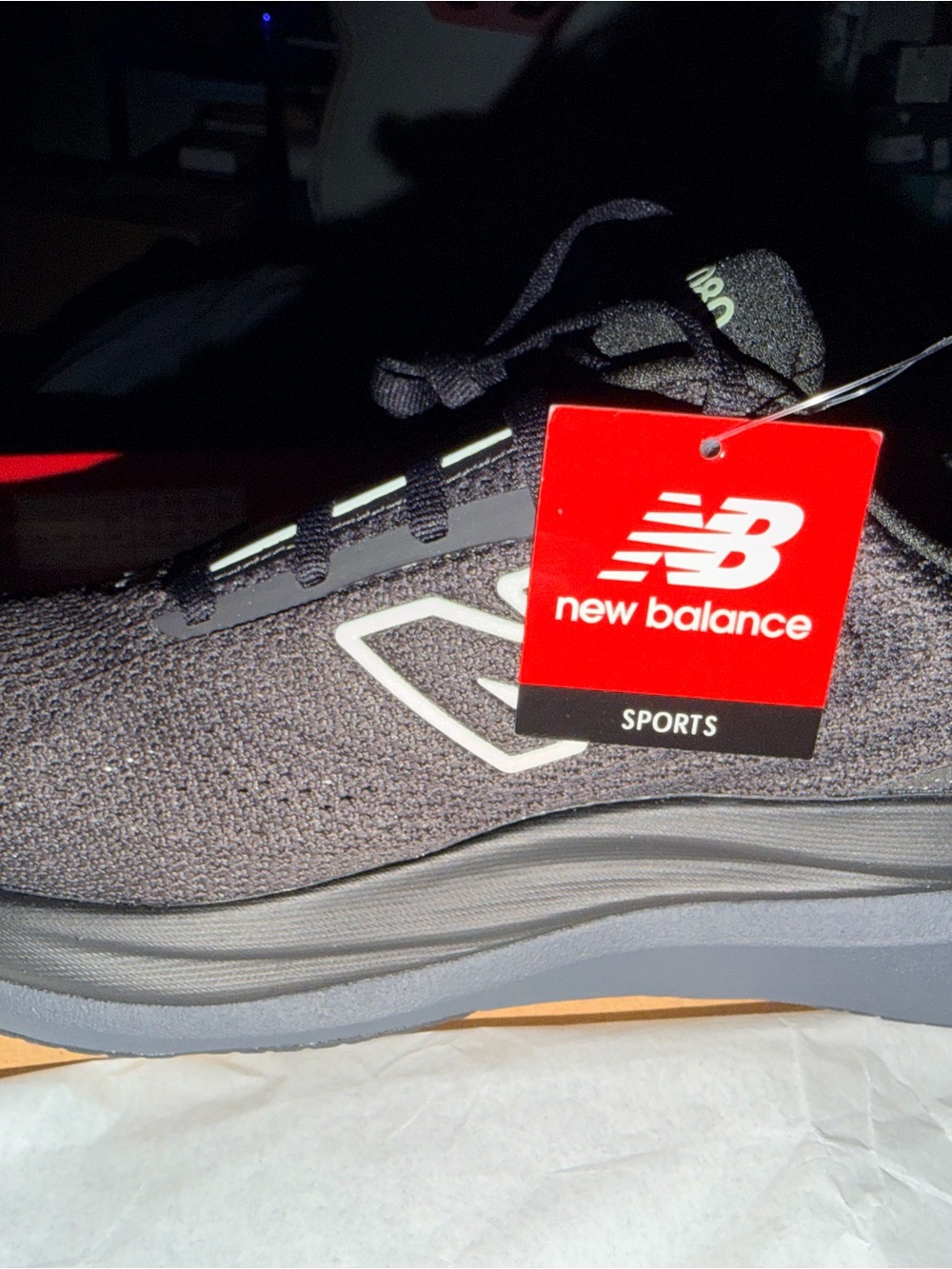 New Balance Women’s Black Athletic Socks- Dark Gray Accents 1080v15